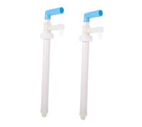 ABOOFAN Bomba de Fluido de Plástico Blanco, 2 Piezas, Fácil de Instalar Fina Manufactura, Dispensador Manual para Cubos Químicos de 20 Litros
