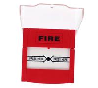 ABOOFAN Botón con Reinicio Manual de Alarma contra Incendios Rojo Plástico Resistente y Fácil Instalación para Mejorar la Seguridad en Emergencias