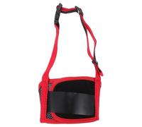 ABOOFAN Bozal Mordeduras Adecuado para Evitar Portátil para Estable Adhesión de Ajustable Rojo Nylon y Controlar Ladridos Perros en