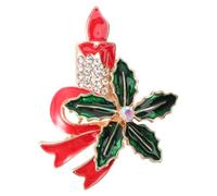 ABOOFAN Broche de Navidad de Aleación Diseño Creativo de Caricatura Navideña, Accesorio Chic para Ropa y Obsequio de Navidad Especial