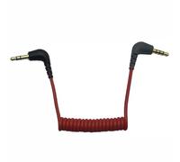 ABOOFAN Cable Adaptador de Micrófono TRS a TRRS 35 MM 050 M Convertidor de Audio para Teléfonos Móviles y PC Compatible con Micrófonos SC7 Cable Rojo para Conexión en Grabación y