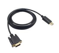 ABOOFAN Cable Mini-displayport a Vga de 1,8 M, Adaptador para Monitor y Proyector, Conector para Ordenador, Compatible Pantallas HD, Cable para Conexión de Vídeo y Escritorio Extendido