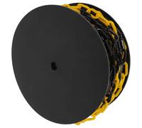 ABOOFAN Cadena de Barrera de Seguridad de Plástico Ligera y Fácil Instalación para Control de Multitudes en Estacionamientos y Soluciones Temporales o Permanentes