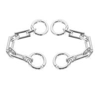 ABOOFAN Cadena Extensora para Bolso de Mano Diseño de Tres Rejillas Doradas, 2 Piezas para Correas de Cadena Cruzada y Bolsos de Uso Diario