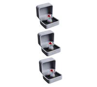 ABOOFAN Caja Conservar Una Rosa 3 Piezas Cubierta De Cristal Rosa Decoración Boda Amantes Hazme Metal Inmortal Rosas De Chocolate