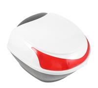 ABOOFAN Caja de Herramientas para Motocicleta Pequeña, Caja Trasera de Almacenamiento Multiusos para Moto y Bicicleta, Resistente Plástico de Color Claro con Cerradura, Adecuado