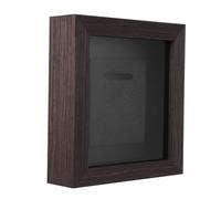 ABOOFAN Caja para Medallas Deportivas de Madera Maciza Color Café Expositor Colgante Pie para 1 Medalla Marco para Cintas Deportivas Vitrina para Premios y Trofeos