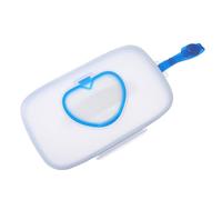ABOOFAN Caja Portátil para Pañuelos Húmedos y Toallitas para Bebés, Compacta y Azul, Colgante para Cochecitos y Cunas, Resistente y Fácil de Transportar para Exteriores, Uso Infantil