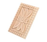 ABOOFAN Calcomanías De Capital De Estilo Europeo Talladas para Muebles Decoración De Madera para Puertas De Armarios Camas y Paredes Apliques De Madera Sin Pintar para Decoración del Hogar