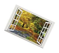 ABOOFAN Calcomanías Falsas para Ventanas Adhesivas de Pvc Decorativas Diseño Creativo para Dormitorios y Habitaciones Infantiles