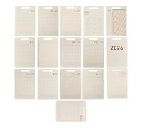 ABOOFAN Calendario de Sobremesa Reutilizable Recarga Planificador Diario con Hojas de Agenda para Oficina y Hogar Organizador Anual para Gestión Efectiva