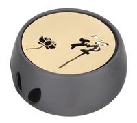 ABOOFAN Calentador de Té Cerámico Negro Base Antideslizante Candelabro para Tetera sin Vela Soporte para Calentar Té Hogar Herramienta Práctica para Conservar Temperatura