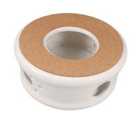 ABOOFAN Calentador de Técerámico con Base para Tetera y Funcional para Hogar y Oficina Compatible con Vela Tealight Aislante y para Bebidas
