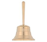 ABOOFAN Campana de Mano de Latón Macizo Asa, Sonido Claro y Fuerte, Diseño Elegante, Fácil de Limpiar, Adecuado para Entrenamiento de Animales y Ceremonias