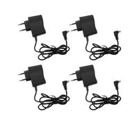 ABOOFAN Cargador para Báscula Electrónica Plástico y Metal 4 Piezas Adaptador de Corriente Eu Negro Portátil para Báscula de Cocina para Uso Doméstico y Comercial