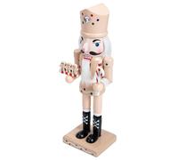 ABOOFAN Cascanueces Decorativo de Madera 25 CM Color Rosa Diseño de Soldado Adorno Navideño para Decoración del Hogar y Ambiente Festivo