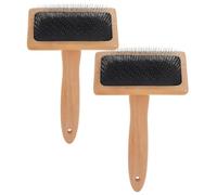 ABOOFAN Cepillo de Fieltrar con Aguja para Cardadores de Lana, Cepillo Artesanal de Madera y Metal, Tamaño Medio, 2 Piezas para Manualidades y Proyectos de Fieltrado Artístico