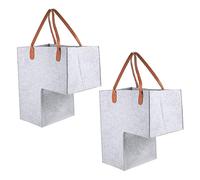 ABOOFAN Cesta Organizadora Plegable para Escaleras 2 Pcs Grande de Tela Mango Ergonómico para Juguetes y Ropa Sucia Almacenamiento Práctico