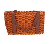 ABOOFAN Cesta Tejida a Mano para Cocina Grande Asa, Cesta de Frutas Natural y Portátil, Soporte Abierto para Almacenar Alimentos y Organización del Hogar