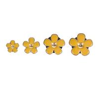 ABOOFAN Clips para Ambientador de Coche Floral Metal 4 Piezas Decoración Aromática Ventilación Coche Accesorios Interiores Primavera Verano Uso Diario
