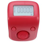 ABOOFAN Contador Digital de Dedos Recargable Anillo Diseño Compacto Rojo Luz Nocturna Portátil y Silencioso para Conteo Manual Meditación y Control de Personas