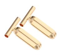 ABOOFAN Convertidores para Proyectos DIY de Acero Inoxidable Dorado Manualidades de para y Cambiar Pines Broches en Collares 2 Piezas