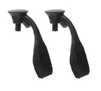 ABOOFAN Correas Ajustables para Bastones de Senderismo 18 MM Negras 2 Unidades Muñequeras Ergonómicas de Tela Resistente para Trekking Esquí y Montañismo Accesorio Cómodo para