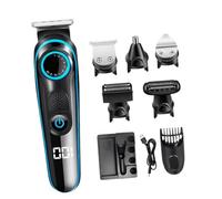 ABOOFAN Cortapelos Eléctrico Multifuncional 5 1 Pantalla LCD Recortadora de Pelo Ajustable Tijeras Eléctricas y Moldeadora de Cabello para Uso Profesional y Viajes