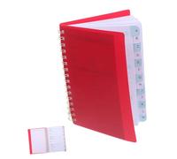 ABOOFAN Cuaderno de Contraseñas Espiral con Pestañas Alfabéticas para Personas Mayores Libreta Compacta para Direcciones y Usuarios Organizador Portátil de Acceso Sitios Web