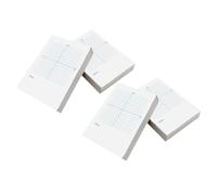 ABOOFAN Cuaderno de Matemáticas, Cuaderno de Coordenadas Xy, Papel Cuadriculado Blanco, 4 Libros de 100 Hojas, Doble Uso Ejes Xy y Cara en Blanco, para Ejercicios Matemáticos y Aula