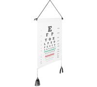 ABOOFAN Cuadro Marco de Madera y Tela de Algodón Terylene de Examen Visual Gráfico Optométrico Claro y Reutilizable para Escuelas y Hospitales Pequeños