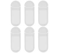 ABOOFAN Cubierta de Privacidad para Cámara Web Portátil Deslizante Abs Color Blanco, 6 Piezas, Funda Protectora para Laptops, Tablets y Ordenadores, Protección contra Hackeo y Fugas