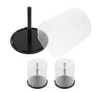 ABOOFAN Cubo de Almacenamiento para CD y Dvd de Plástico Pp Transparente, Capacidad para 100 Discos, Set de 3 Piezas Apilables, Organizador Portátil Adecuado para Hogar y Oficina