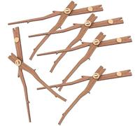 ABOOFAN de Manecillas de Reloj Diseño Simple y Fácil de Madera Latón 5 Juegos Repuesto para Reloj de Pared sin Marco para Bricolaje para Decoración