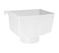 ABOOFAN Desviador de Agua de Lluvia Cuadrado PVC para Bajante Exterior Sistema de Captación de Lluvia para Villas y Cobertizos