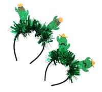 ABOOFAN Diademas de Cactus Creativas para Pareja 2 Unidades Tamaño Pequeño Color Verde Accesorio para Cabello Mujer Fiesta y Cosplay