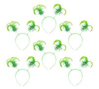 ABOOFAN Diademas para 6 Piezas Color Verde Banda Pelo de Carnaval y Fiesta Diademas Decorativas Ligeras y Cómodas para Disfraces Infantiles de Halloween y Navidad