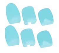 ABOOFAN Elevadores de Silicona para Saxofón 6 Piezas, Cubiertas para Teclado Lateral Derecho, Accesorios para Instrumentos de Viento, Color Azul, Protección y Mejora de Teclas Laterales