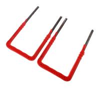 ABOOFAN Escalera de Plástico y Acero al Carbono 2 Unidades, Resistente Corrosión y Altas Temperaturas, Peldaños Robustos para Pozos, Piscinas y Pozos de Inspección, Uso Multifuncional