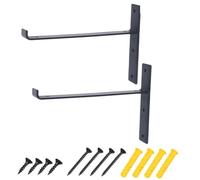 ABOOFAN Estantería de Pared DIY de Hierro Vintage, Soporte en T Negro