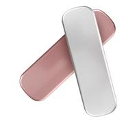 ABOOFAN Estuche Metálico Rectangular para Bolígrafos 2 Piezas Plata y Morado Organizador Compacto para Lápices y Bolígrafos Resistente Hojalata para Uso Escolar y Oficina