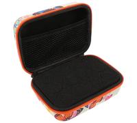 ABOOFAN Estuche para Aceites Esenciales y Frascos Pequeños 12 Compartimentos 15ml Tejido Oxford Naranja Cremallera Bolsa Portátil para Viaje y Almacenamiento de Perfumes