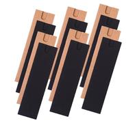 ABOOFAN Estuche para Bolígrafos de Papel Kraft 40 Piezas Funda Individual Negra y Kraft Plegable Funda Protectora para Bolígrafos Organizador Escolar Oficina Uso Diario