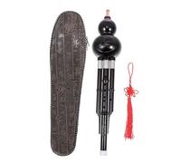 ABOOFAN Flauta de Cucurbitáceas Hulusi en Clave C Instrumento de Viento Portátil y Fácil de Usar Color Aleatorio Material Abs y Cuproníquel, Color Negro para Adultos y Niños