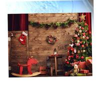 ABOOFAN Foto De Navidad Fondos Navidad Telón De Fondo Fondos De Navidad Junta De Navidad 3D Fiesta De Navidad Telón De Fondo Fondos De Foto Foto Telón De Fondo