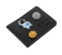 ABOOFAN Funda para Carnet De Conducir Multiusos Tarjetero para Licencia De Conducir y Seguro De Coche Funda Protectora De Color Negro para Coche