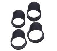 ABOOFAN Fundas para Dedos de Silicona Negro para Handpan y Ethereal Drum, Resistentes a Rayaduras, Protector Antideslizante para Principiantes y Amantes de Instrumentos
