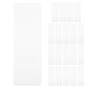 ABOOFAN Fundas Protectoras para Marcapáginas de Plástico Transparente, 20 Piezas Orificio, Ideales para Libros de Recetas y Proyectos Hechos a Mano