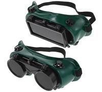 ABOOFAN gafas de soldar protección ocular para soldadores 2pcs plástico verde con anti-scratch coating para welding y brassing Varios estilos