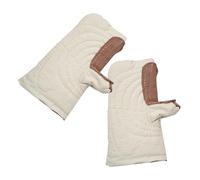 ABOOFAN Guantes Resistentes al Calor para Horno y Cerámica Manoplas Térmicas de Algodón Aislamiento hasta 100°C Protección Antiescaldaduras para Trabajo en Cerámica y Alfarería